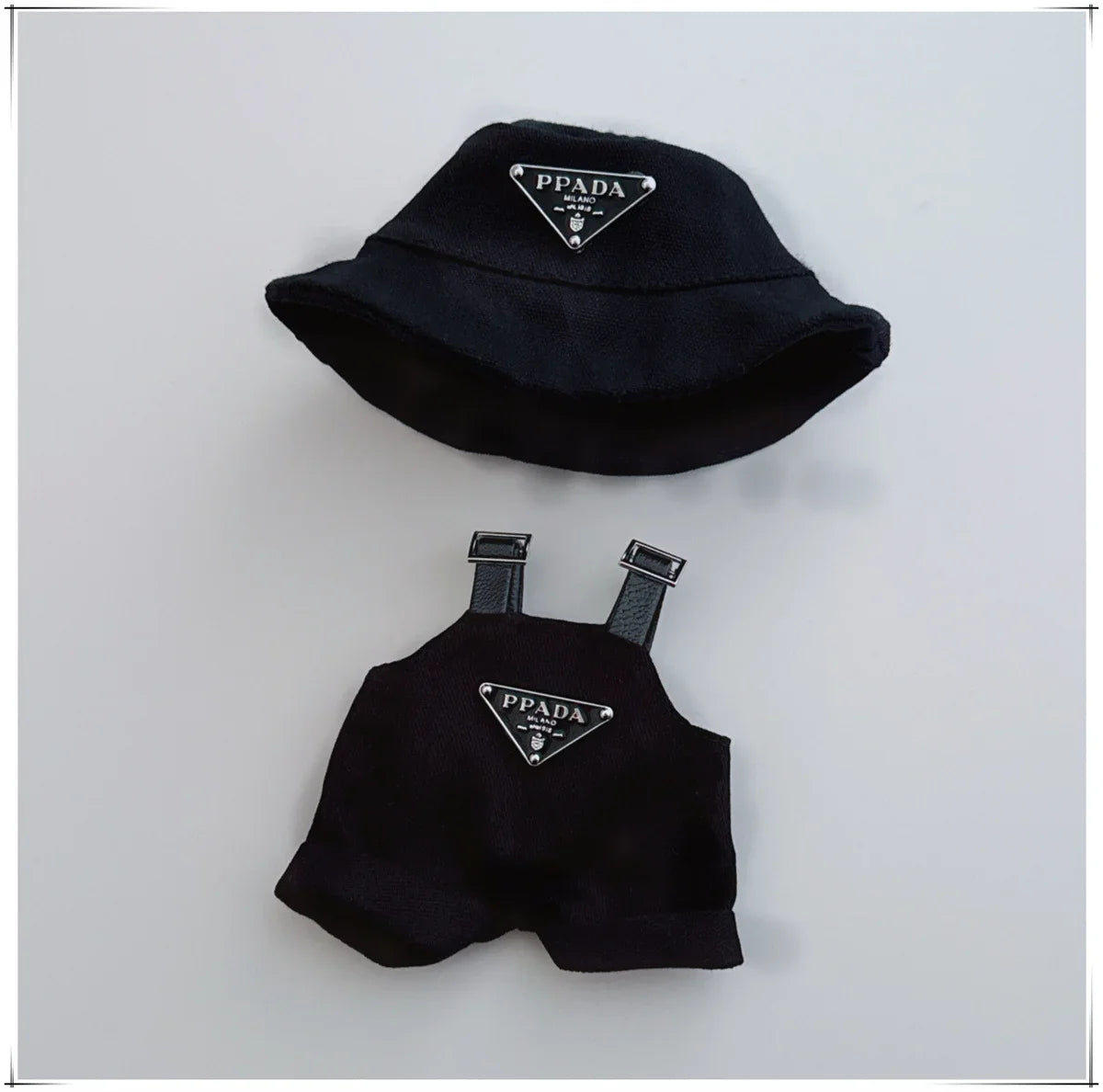 17cm Labubu Mini Doll Outfit Set - Hat, Clothes & Shoes for Labubu II Sitting Party Game Accessories