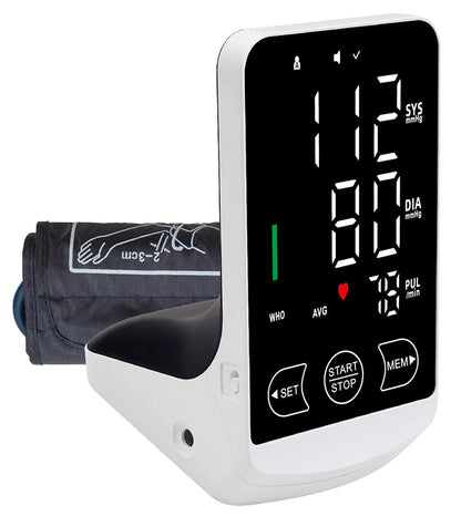 Rechargeable Arm Blood Pressure Monitor – Digital Tensiometer with Large Display & English/Spanish Voice