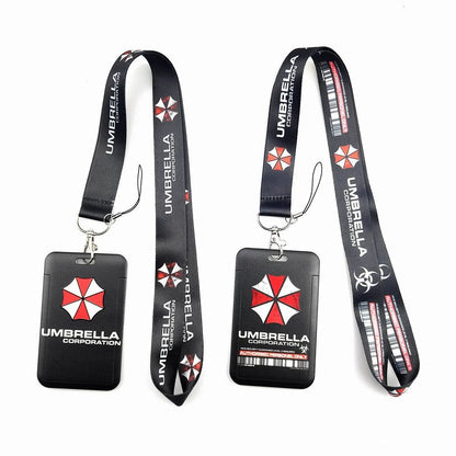 Game Logo PVC Card Holder – Student Neck Lanyard Bag for ID, Key, and Campus Cards