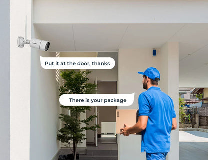 H.View 8CH 5MP Wireless WiFi Security Camera System — CCTV NVR Kit with Indoor/Outdoor Cameras & Two-Way Audio XMEye