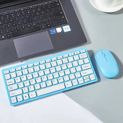 2.4G Wireless Mini Keyboard and Mouse Combo – Portable Set for Notebook, Laptop, Mac, PC, Smart TV & PS4