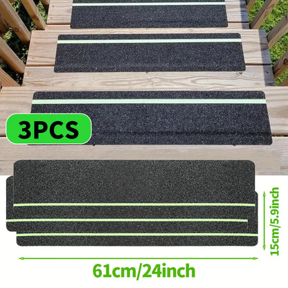 Glow in the Dark Anti-Slip Grip Tape Green Non-Skid Abrasive Adhesive Traction Tape for Stair Safety Treads & Steps