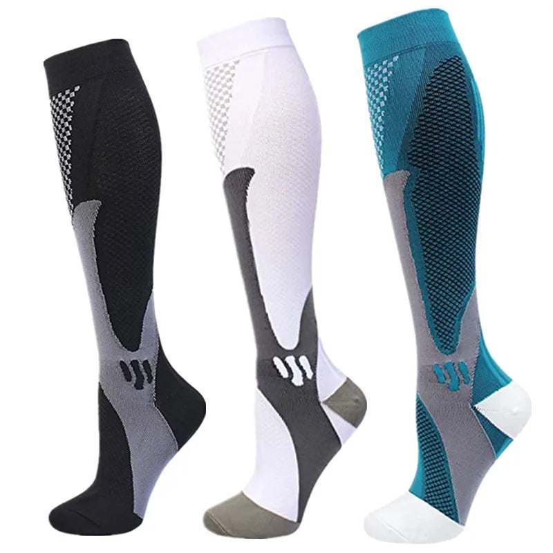 3 Pairs Compression Socks 30 mmHg — S-XXL Medical Socks for Edema, Diabetes & Varicose Veins