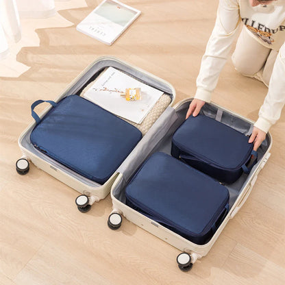 3pcs Travel Packing Bag Set | Compressible Waterproof Nylon Organizer for Suitcase, Luggage, Portable
