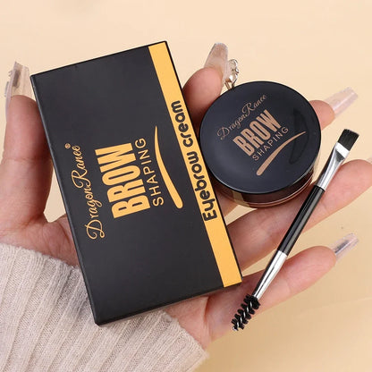 Matte Brown Black Eyebrow Cream – 3D Natural Tint Gel Wax, Waterproof & Long-Lasting Brow Enhancer