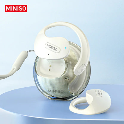 MINISO X15Pro Translator Bluetooth Earphones — Wireless Headset for Travel & Office, 5.4 AI Translation, ASMR App Compatible