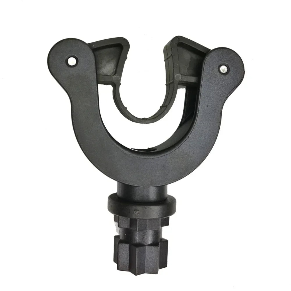 Rowing Inflatable Boat Kayak Paddle Holder Clip – Track Mounted Oar Grip Supporter, SUP Leash Plug Adapter