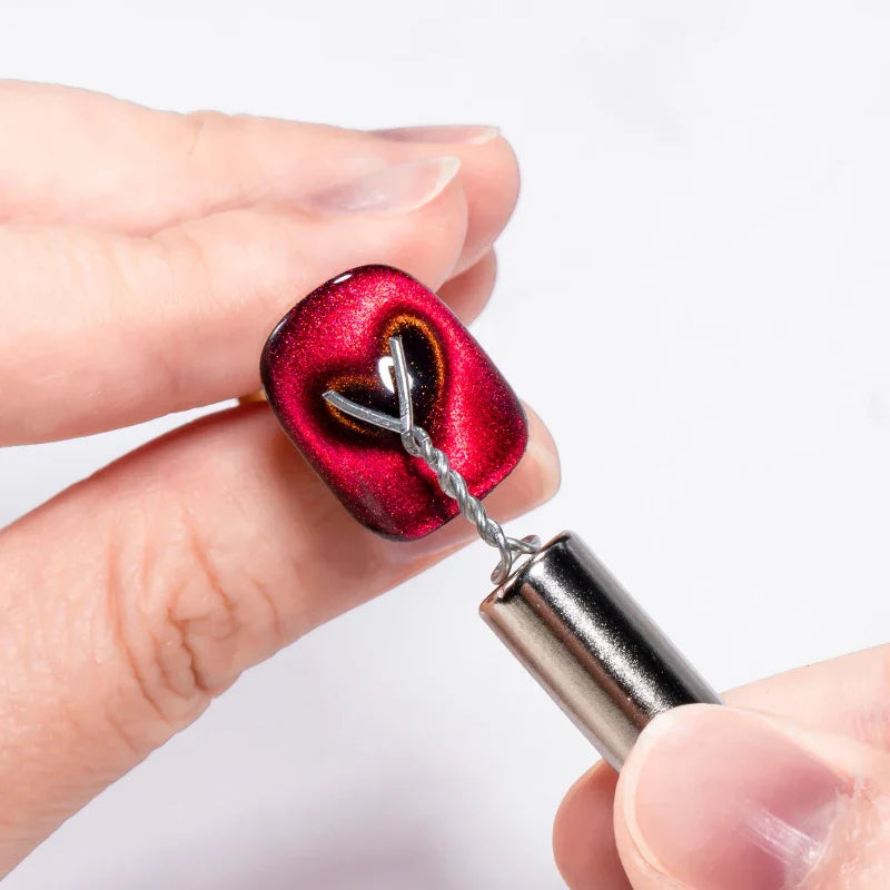 Cat Eye Nail Magnetic Stick – Heart-Shaped Magnet Tool for UV Gel Polish & Manicure Design