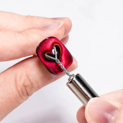 Cat Eye Nail Magnetic Stick – Heart-Shaped Magnet Tool for UV Gel Polish & Manicure Design