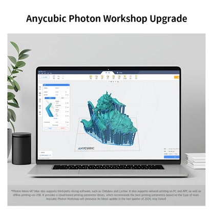 ANYCUBIC Photon Mono M7 Max 3D Printer — Ultra-Large 14.7L LCD Resin Printer with 298x168x300mm Build Volume