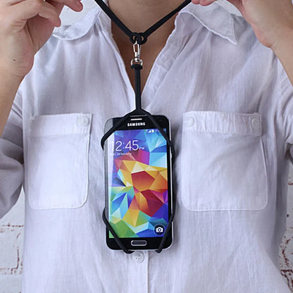Silicone Cell Phone Lanyard Holder - Adjustable Neck Lanyards for Most Smartphones - Hands-Free Convenience