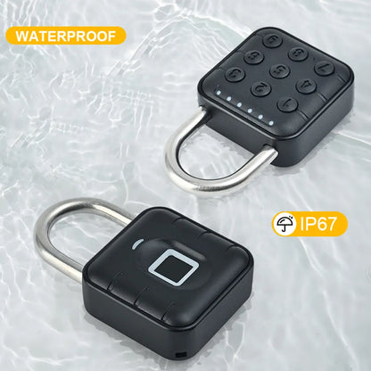 Smart Biometric Fingerprint Door Lock - Keyless Anti-Theft Padlock for Quick Unlock and Home Security