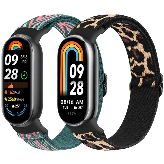 Nylon Loop Strap for Xiaomi Smart Band 9 & 8 – Elastic NFC Replacement Wristband Bracelet