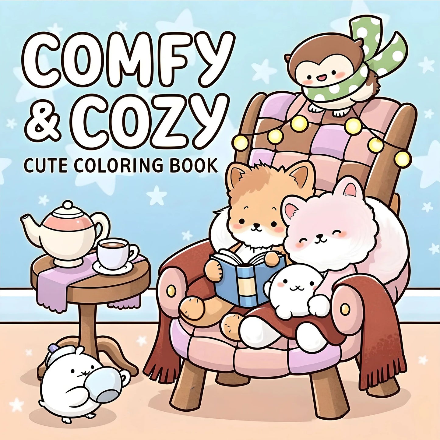 COMFY & COZY Bold-Easy Coloring Book for Adults - Cute Drawing Book Gift for Birthdays & Parties