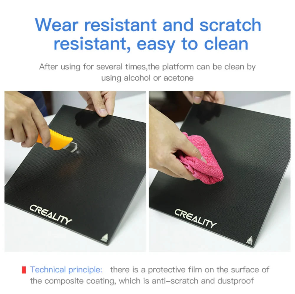 Creality Ender 3 Tempered Glass Bed — Upgraded 3D Printer Build Surface 235x235x4mm for Ender 3/3 Pro/3 V2