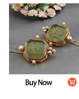 Geometric Irregular Round Pearl Earrings – Minimalist Trendy Jewelry for Women 2024 Gift
