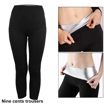 Women’s Sauna Sweat Suit Shorts – Waist Trainer Body Shaper with Pockets for Fitness, Gym & Weight Loss