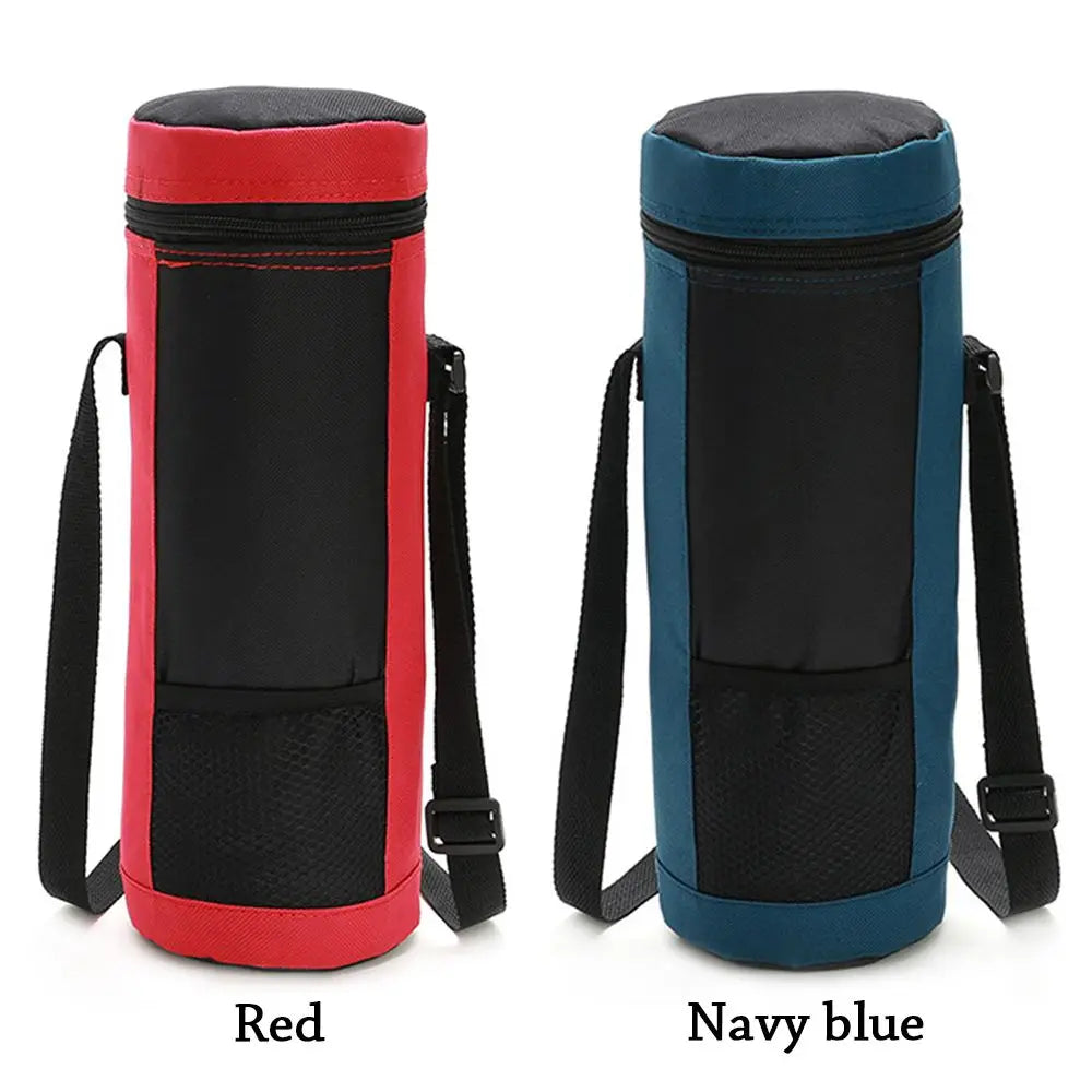 Universal Water Bottle Cooler Bag - Insulated High Capacity Pouch for Outdoor Travel, Camping & Hiking