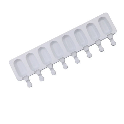 Silicone Ice Cream Popsicle Mold — DIY Homemade Dessert & Fruit Juice Cube Maker with Sticks