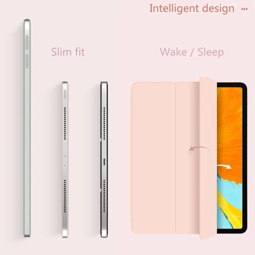 Smart Magnetic Case for iPad Pro 11 – Ultra Slim Tri-Fold Cover for iPad 10th Gen, Air 5, Pro 11 M2 (2022) with Protection Clip