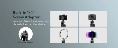 Smartphone Selfie Stick Gimbal Stabilizer – Anti-Shake Pan-Tilt Tripod with Bluetooth Remote & AI Follow