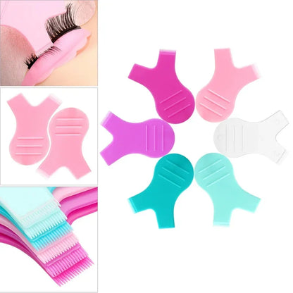 10pcs Reusable Eyelash Brushes – Y Shape Comb for Lash Lifting, Curling & Extension Perm Tools