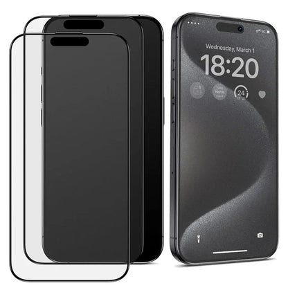 3Pcs Oleophobic Coating Screen Protector for iPhone 11-16 Pro Max, Plus, XR & XS – Dust-Free Matte Glass Installation