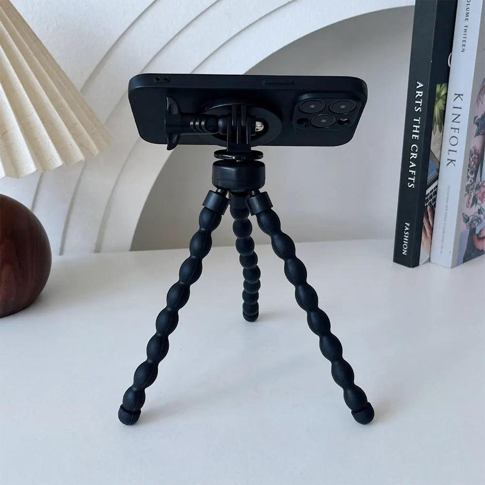 MagSafe Magnetic Mini Tripod — Universal Smartphone & Mobile Phone Stand, Octopus Monopod Holder
