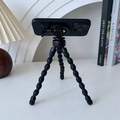 MagSafe Magnetic Mini Tripod — Universal Smartphone & Mobile Phone Stand, Octopus Monopod Holder