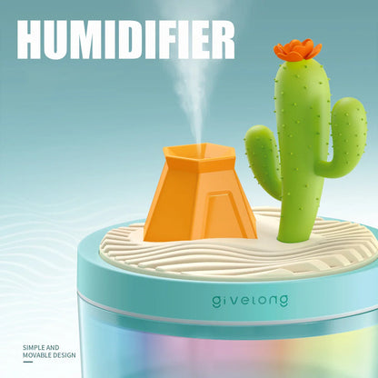Landscape Air Humidifier – Small USB Spray, Silent Hydration for Bedroom, Desktop & Car, Aromatherapy Diffuser
