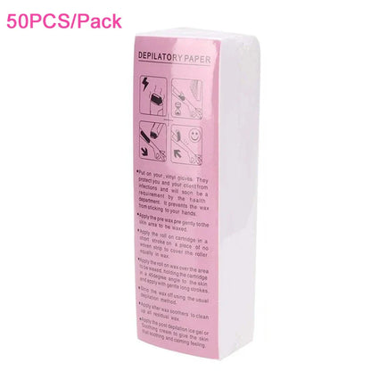 Professional Hair Removal Nonwoven Depilatory Wax Strips – Epilator Roll for Smooth Legs and Body