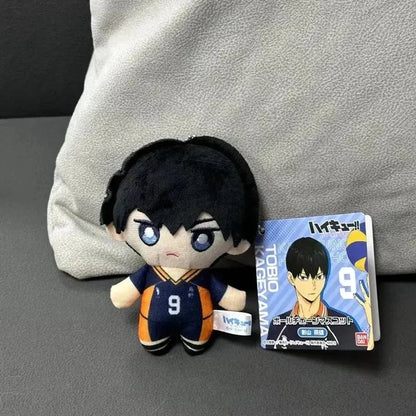 10cm Mini Haikyuu Plush Keychain – Hinata, Kageyama, Nishinoya Volleyball Stuffed Doll Toy Gift