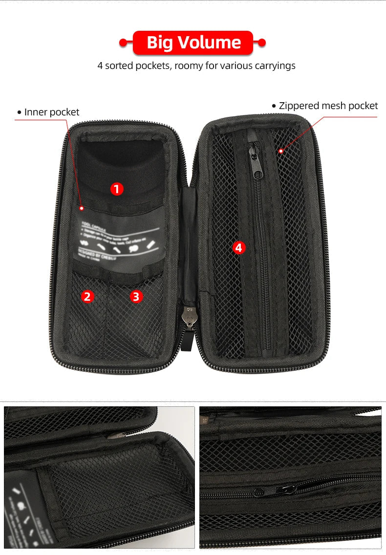 Deemount Bicycle Tool Storage Box – Bottle Cage Mount Case for Bike Repair Kits, Glasses & Keys