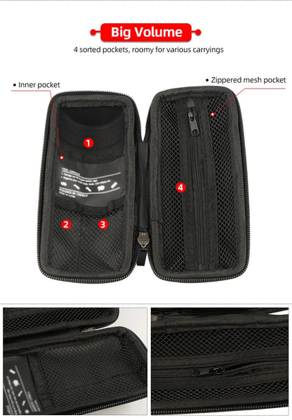 Deemount Bicycle Tool Storage Box – Bottle Cage Mount Case for Bike Repair Kits, Glasses & Keys