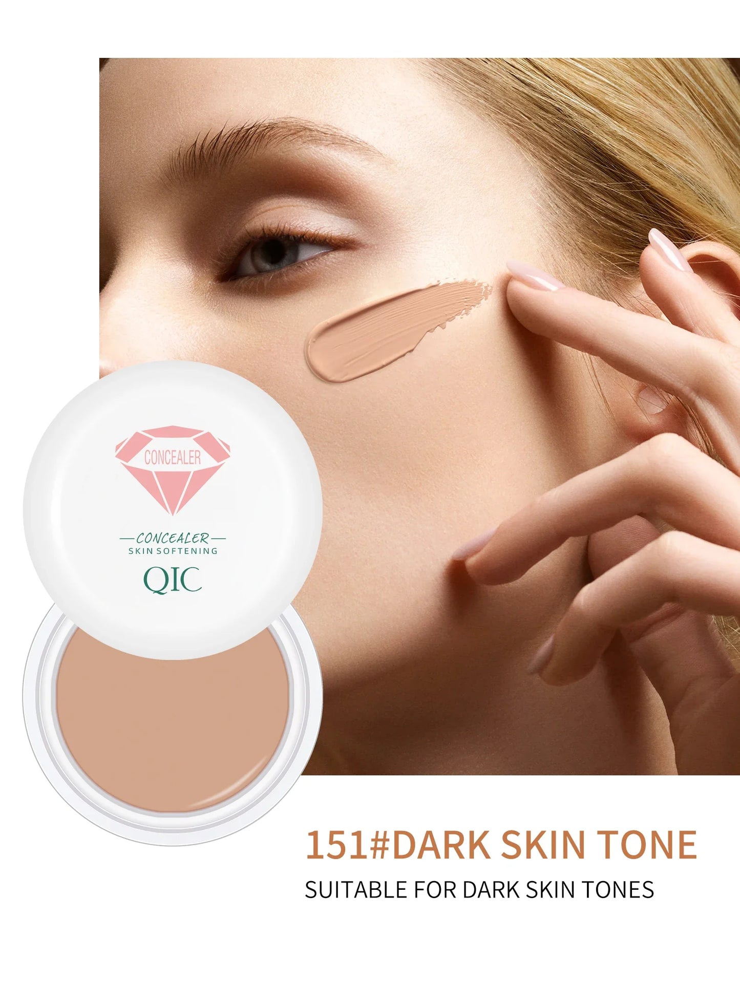 High Coverage Concealer – Anti-Dark Circle, Freckle & Long-Lasting Waterproof BB Cream Foundation for Face Makeup