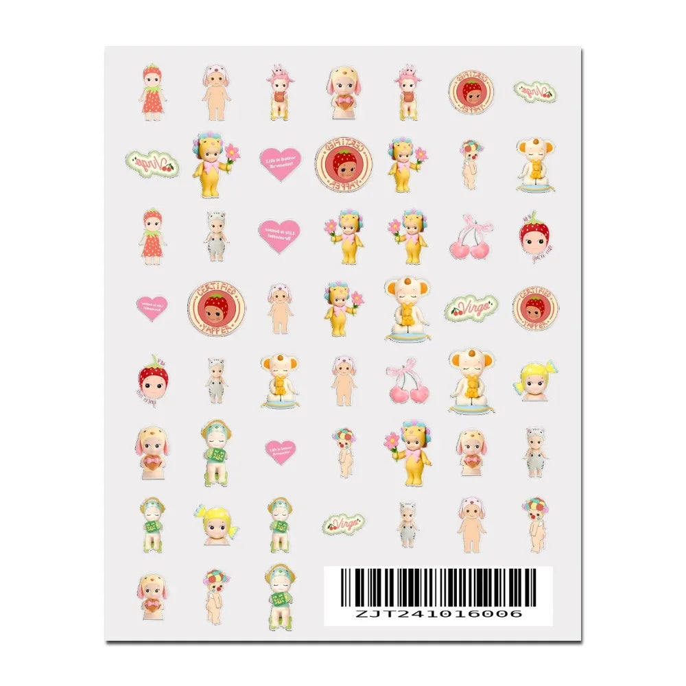 S-Sonnies Angels 3D Nail Art Stickers - Cartoon Adhesive Decal Stickers for Manicure & Nail Parts