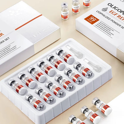 Facial Microneedling Serum Set – Yeast Freeze-Dried Peptides for Pore Shrinkage, Moisturizing, Brightening & Anti-Aging