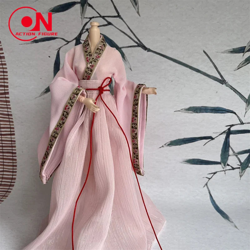 1/6 Female Doll Hanfu Outfit – Ancient Traditional Dress for 12-Inch Action Figures, Cosplay Model Toy