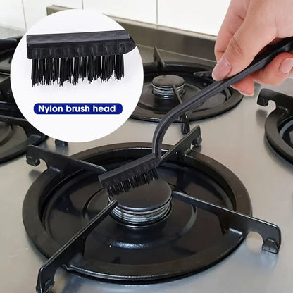 3Pcs Stainless Steel and Nylon Wire Brush Set - Rust Removal Cleaning Tools for Kitchen Pots - Essential Household Cleaning Supplies