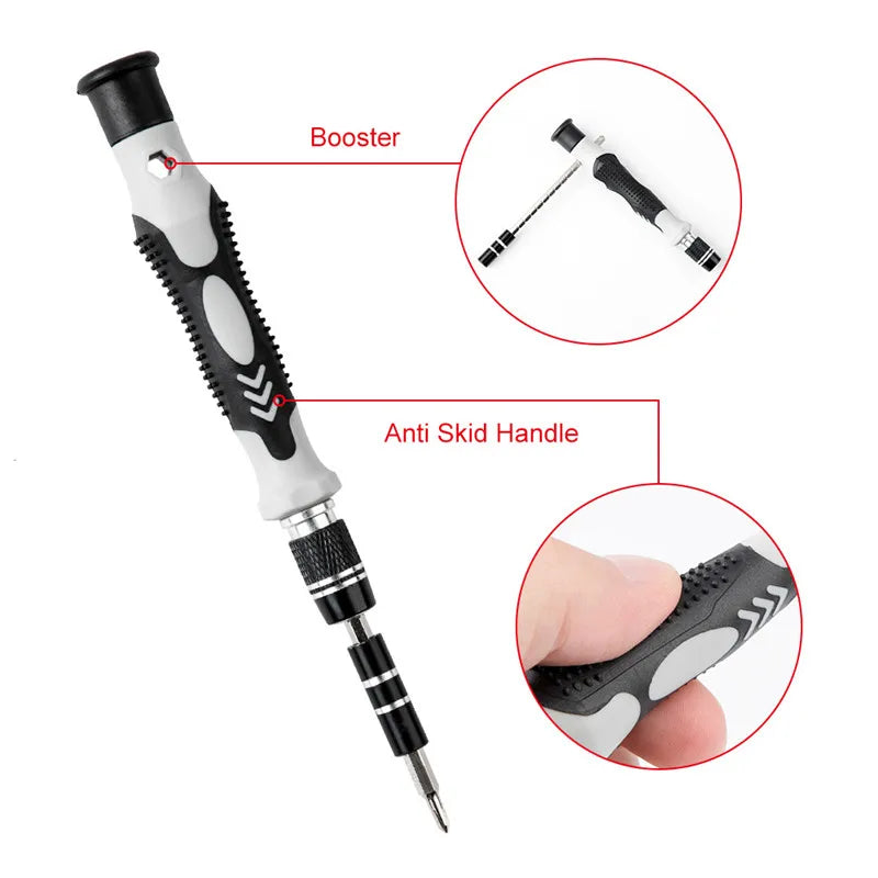Magnetic Screwdriver Bit Set - Torx Phillips Socket Bits for Phone, PC & Electrical Repair