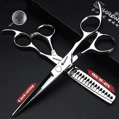 Professional Japanese Hair Cutting & Thinning Scissors – 6''/6.5''/7''/7.5'' Sharp Barber Shears for Salon & Home Use