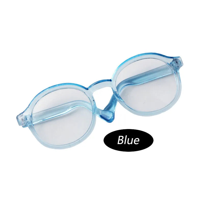 6.5cm & 9cm Transparent Plastic Glasses – Sunglasses for 1/8, 1/6, 1/3, 1/4 BJD Dolls, Labubu, MSD, SD, EXO Plush