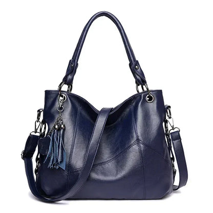 Luxury Women’s Leather Casual Tote Bag – High Quality Large Shoulder & Crossbody Handbag