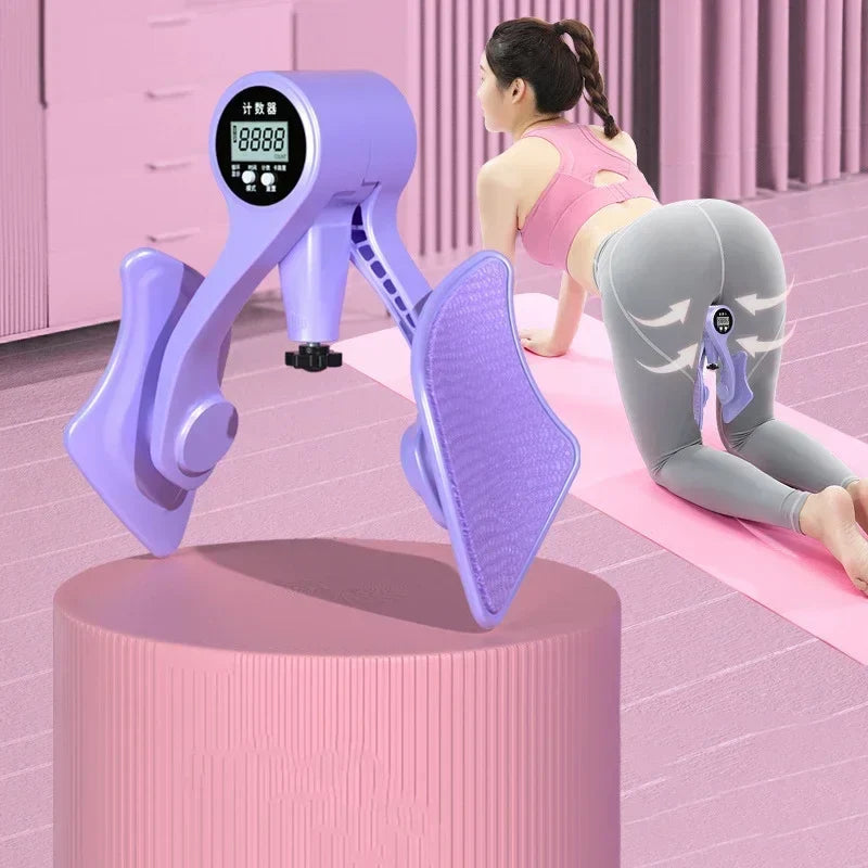Digital Counter Hip & Leg Trainer — Adjustable Pelvic Floor Muscle Exerciser for Inner Thigh Fitness