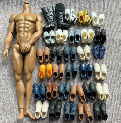 1/6 Scale Male Doll Shoes — Ken Doll Accessories Footwear