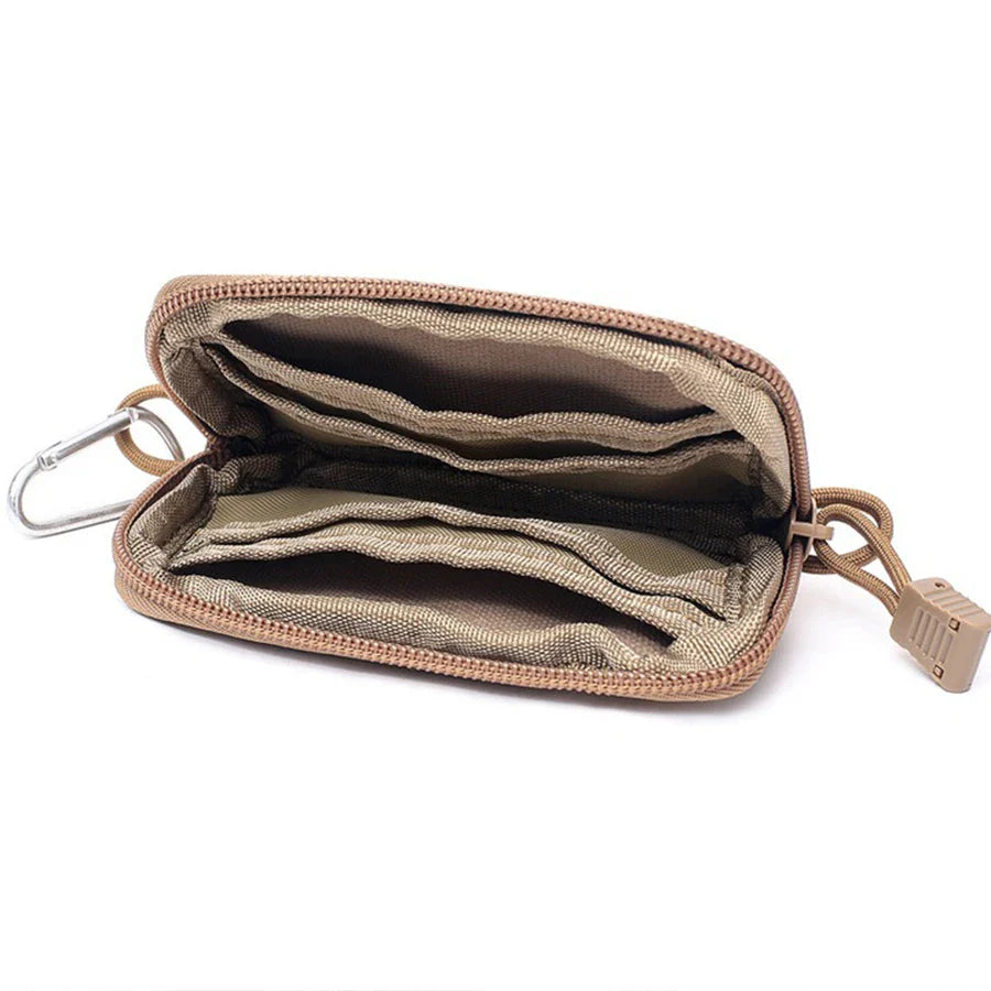 Waterproof Tactical EDC Waist Bag – Camping Travel Pouch with Key Holder, Card Slots & Coin Wallet