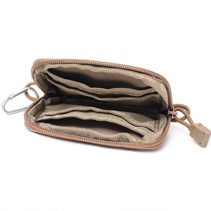 Waterproof Tactical EDC Waist Bag – Camping Travel Pouch with Key Holder, Card Slots & Coin Wallet