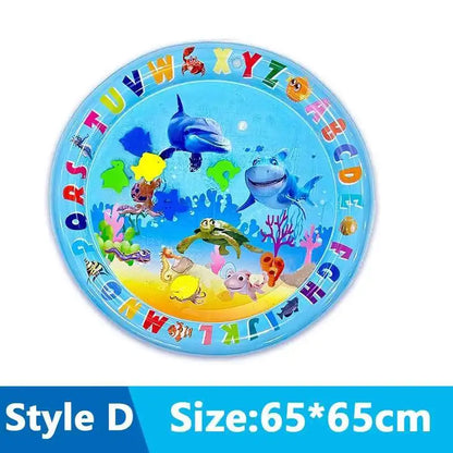 Cats & Dogs Inflatable Water Play Mat — Thickened Sensory Water Bed with Fish for Pet Interactive Fun