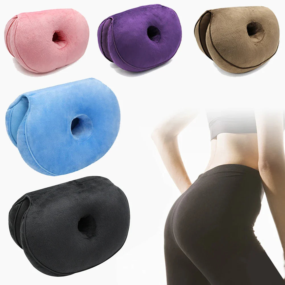 Multifunction Orthopedic Memory Foam Seat Cushion – Dual Comfort Pelvis Pillow for Hip Lift & Pressure Relief