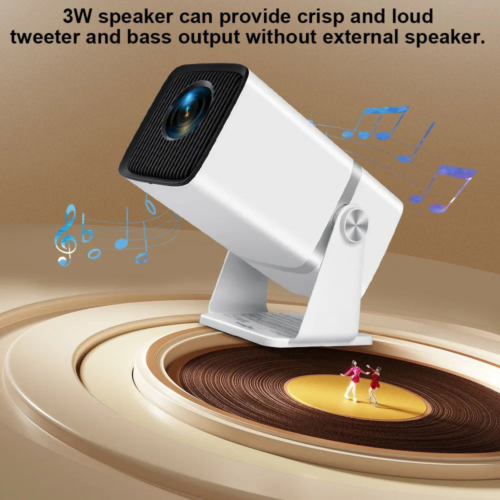 ThundeaL TD80W 4K Full HD Projector - Android WiFi 3D Home Theater, Portable Beam for Movies & Meetings (PK HY320)